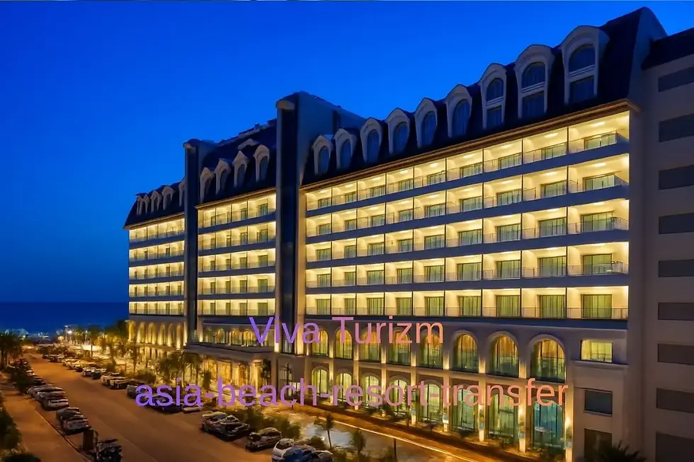 antalya havalimani asia beach resort spa hotel transfer vip vito viva turizm