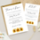 Thumbnail: Sunflower Wedding Invitation Set, Wedding Invitation Suite, Summer, Sunflower