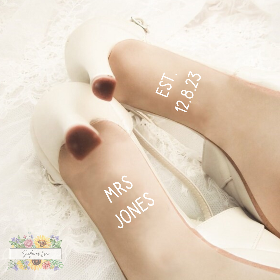 Thumbnail: Wedding Shoe Vinyl Decal