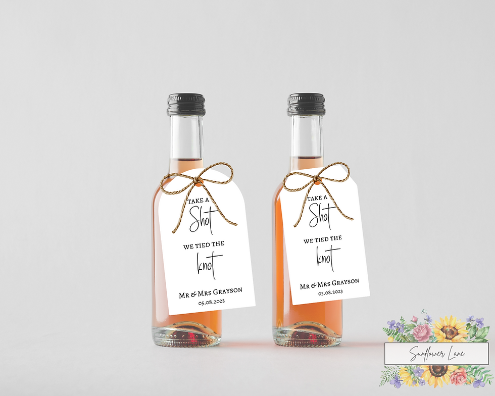 Thumbnail: Wedding Favour Tags, Personalised Favour Tags