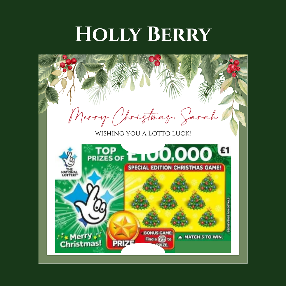 Thumbnail: Christmas Scratch Card Holder | Table Favour | Stocking Filler | Secret Santa