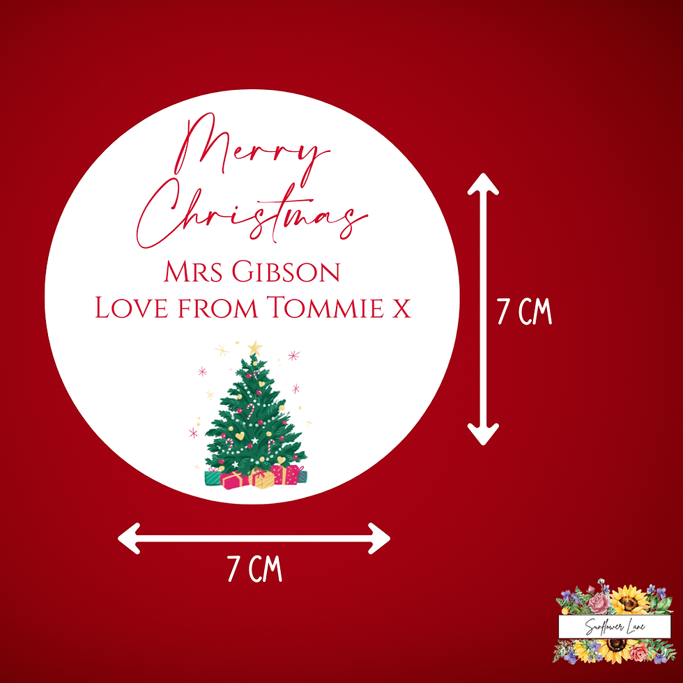 Thumbnail: Christmas Gift Label for Teacher | Christmas Gift Stickers