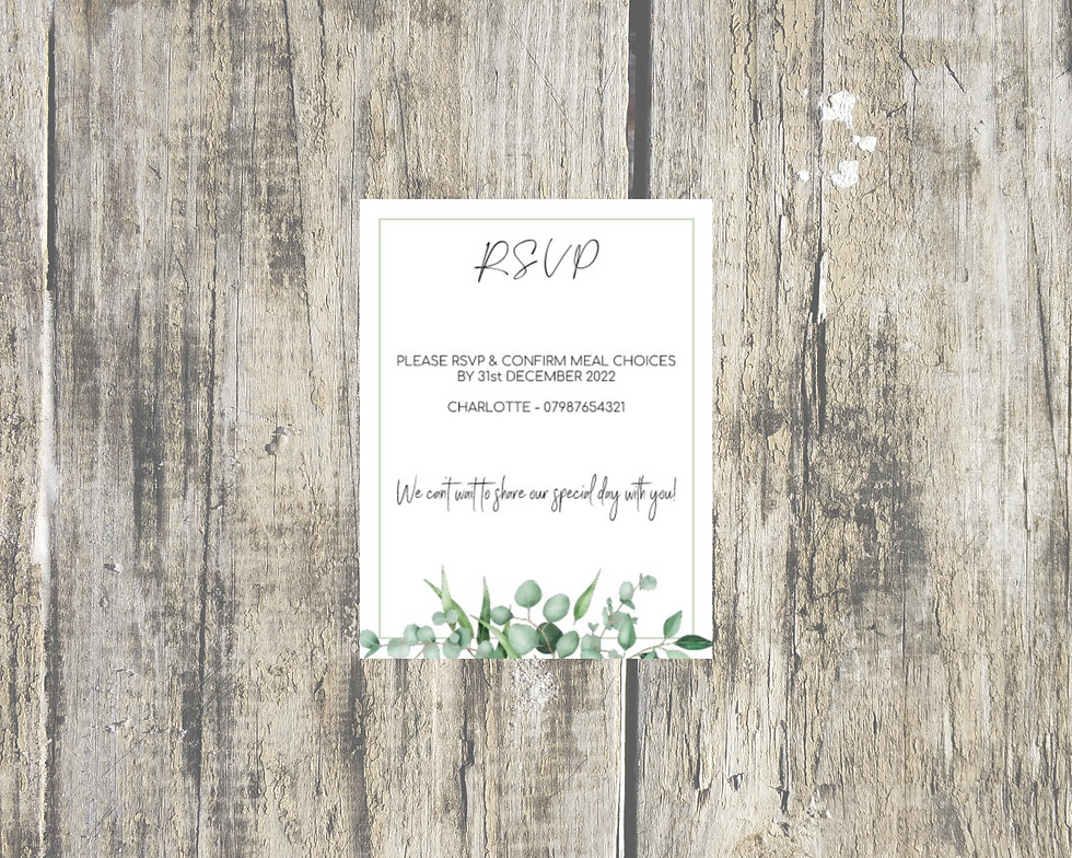 Thumbnail: Eucalyptus Wedding Invitation Suite, Botanical Wedding Invitation Set