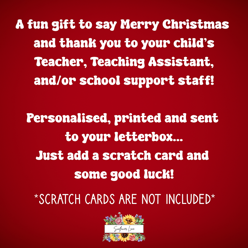 Thumbnail: Christmas Teacher Scratch Card Holder | Teacher Christmas Gift