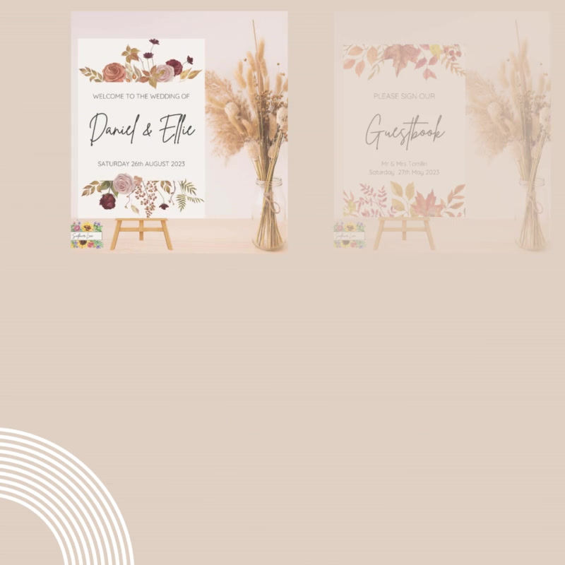 Thumbnail: Autumn Table Plan, Seating Chart Cards, Autumn Pumpkin, Wedding Reception