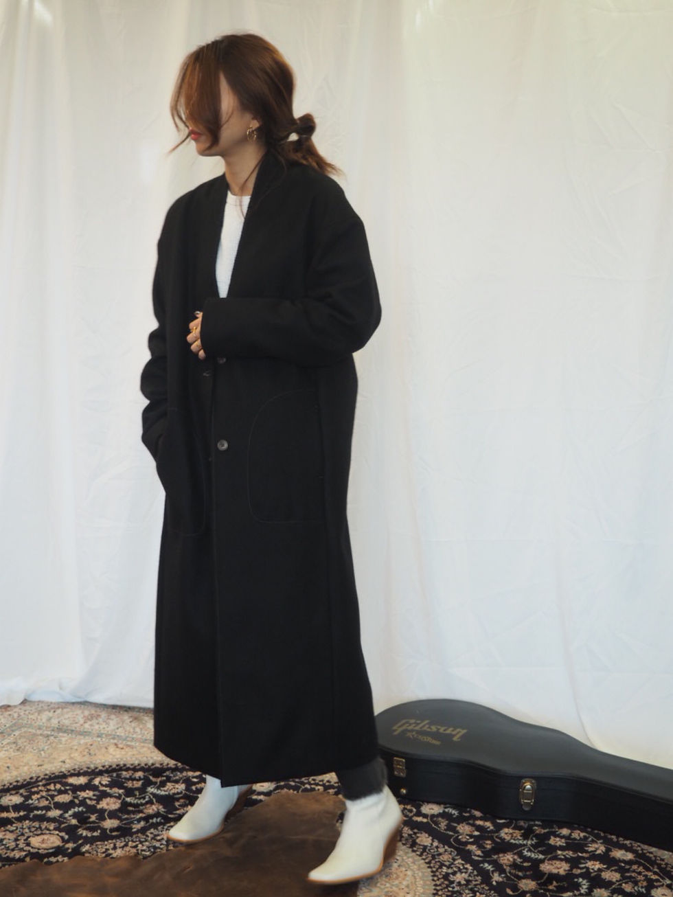 NO COLLAR LONG COAT