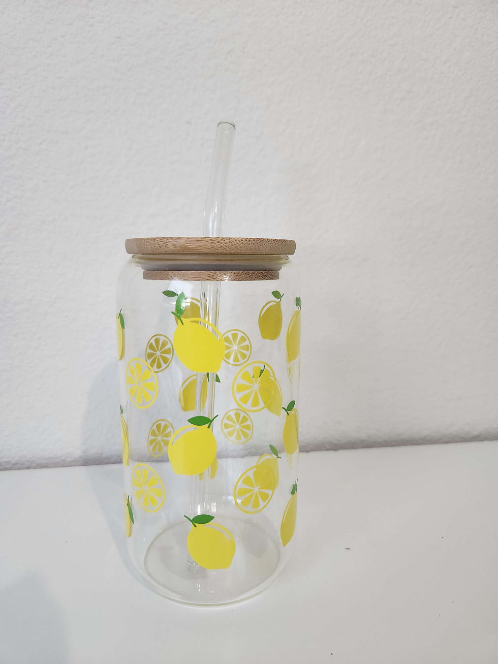 Lemon Glass Can Cup