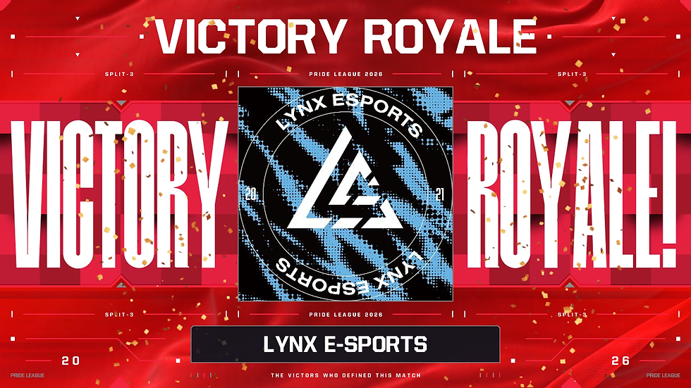 PRIDE LEAGUE 2026 SPLIT-3 SESSION1 1位 LYNX