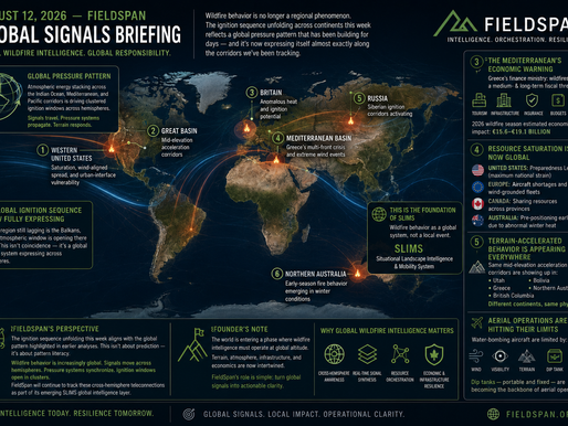 Global Wildfire Intelligence: August 12, 2026 Signals Briefing