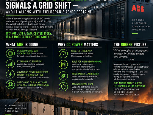 ABB’s DC Power Push Signals a Grid Shift — And It Aligns With FieldSpan’s AC/DC Doctrine