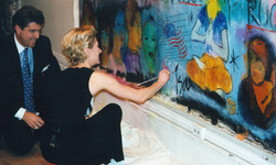 Air France sponsor of the mural, the signing
