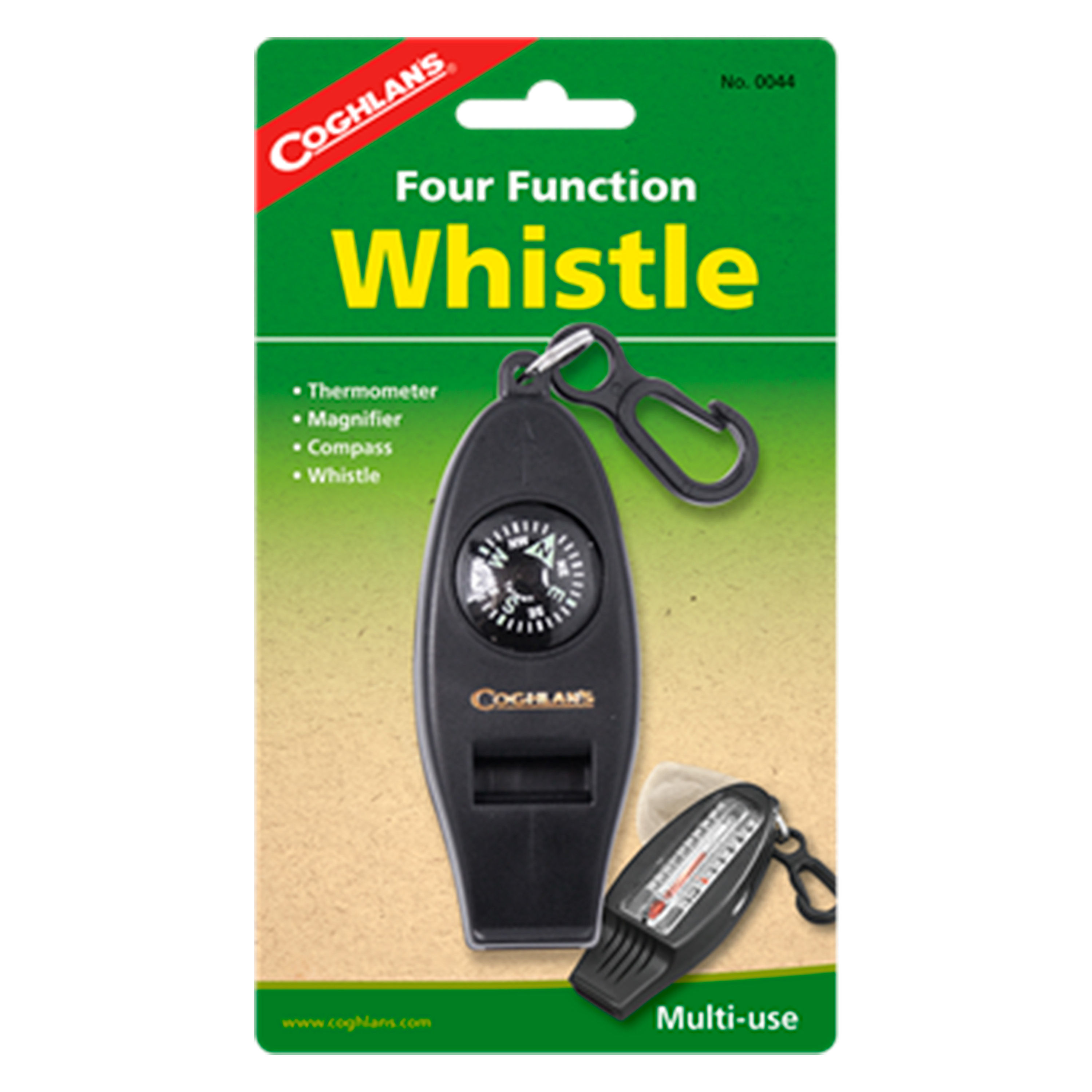 Coghlan's Silbato con clip multi funciones.