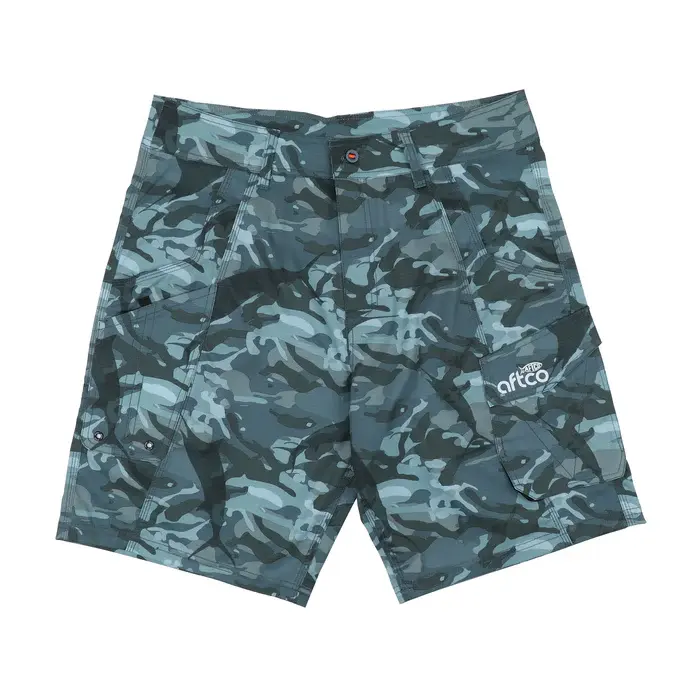 AFTCO Tactical Fishing Shorts Blue Camo
