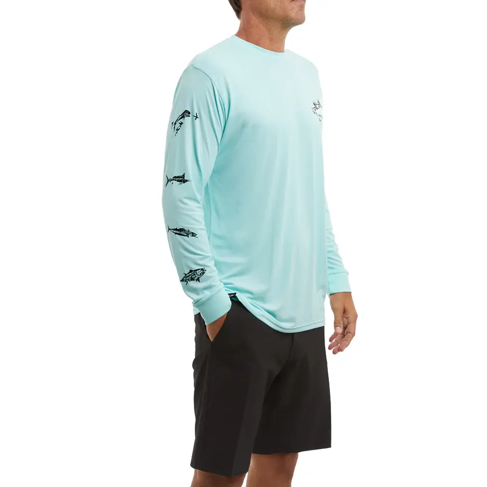 Miniatura: Pelagic Aquatek Gyotaku Fishing Shirt