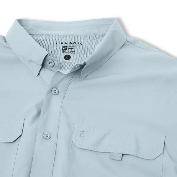 Miniatura: Pelagic Keys LS Guide Fishing Shirt Blue Fog