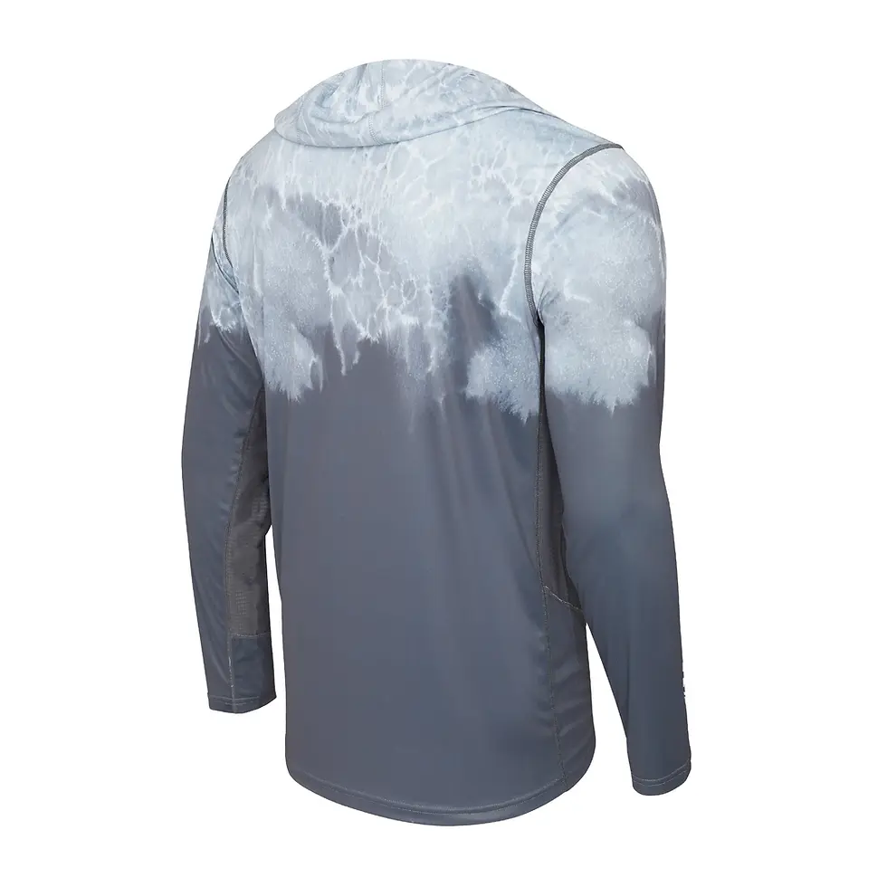 Miniatura: Pelagic Vaportek Hooded Fishing Shirt Graphite