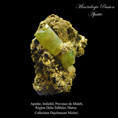 Apatite, Imilchil, Province de Midelt, Région Drâa-Tafilalet, Maroc.