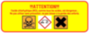 Logo danger acides