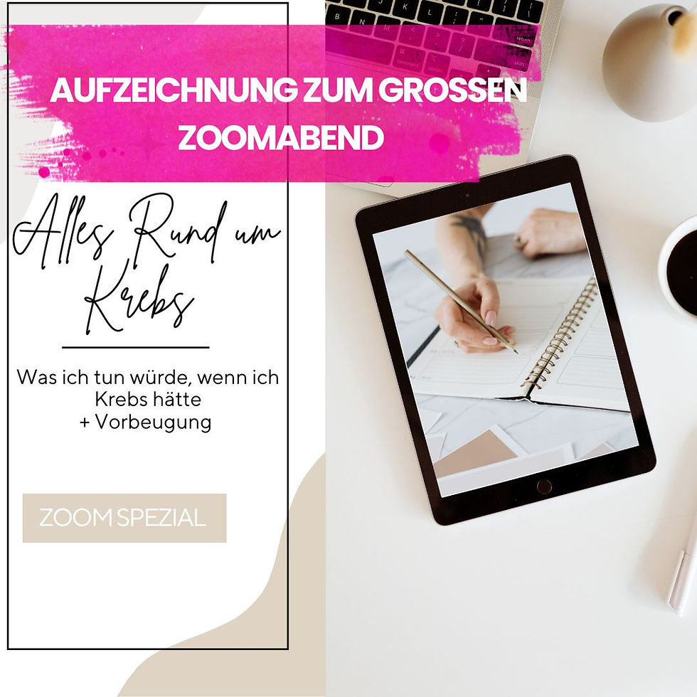 Aufzeichnung zum Event - Krebserkrankung Spezial 02.08.24