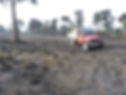 ESFRS Land Rover at the spot where the fire appeared to have started