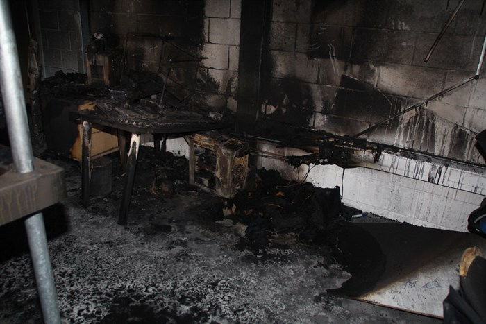 Fire & Smoke damage to the office