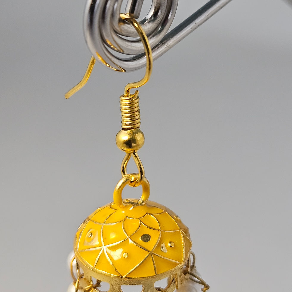 Thumbnail: Elegant Enamel Earrings