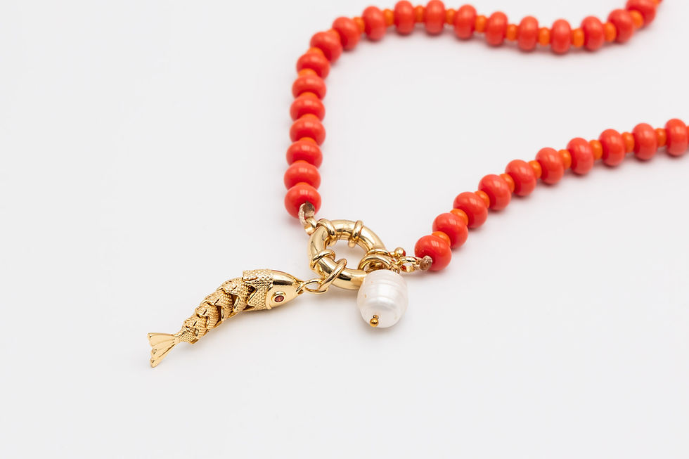 Thumbnail: RED BUBBLE NECKLACE