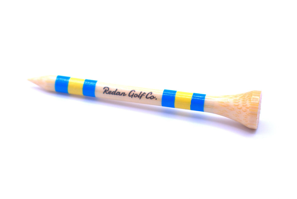 Thumbnail: The Medinah Golf Tee - Blue/Yellow - Bulk