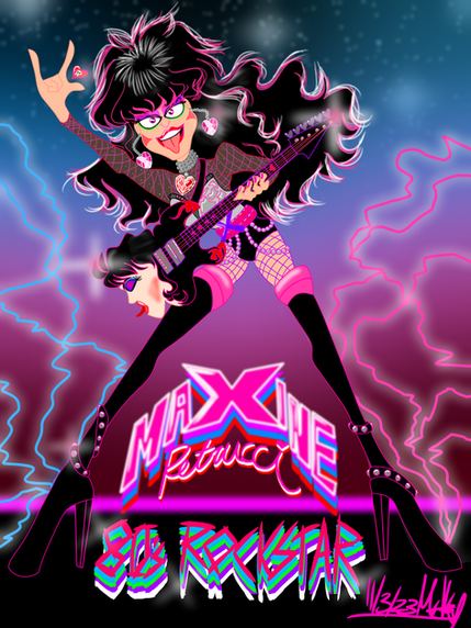 80s Rock music single illustration 