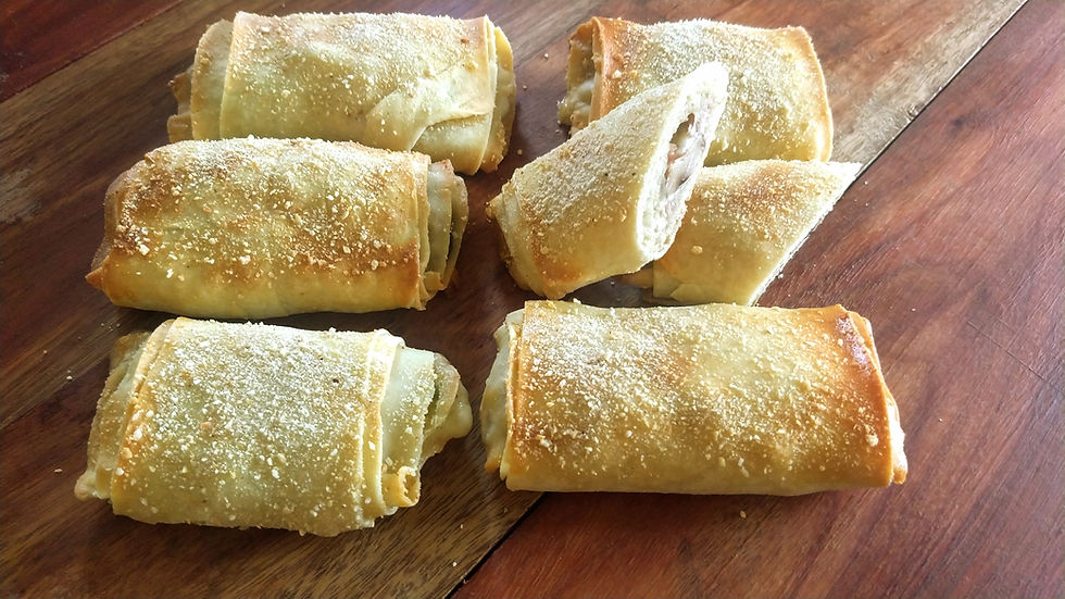 Miniatura: Strudel de Hongos, jamón y mozarella