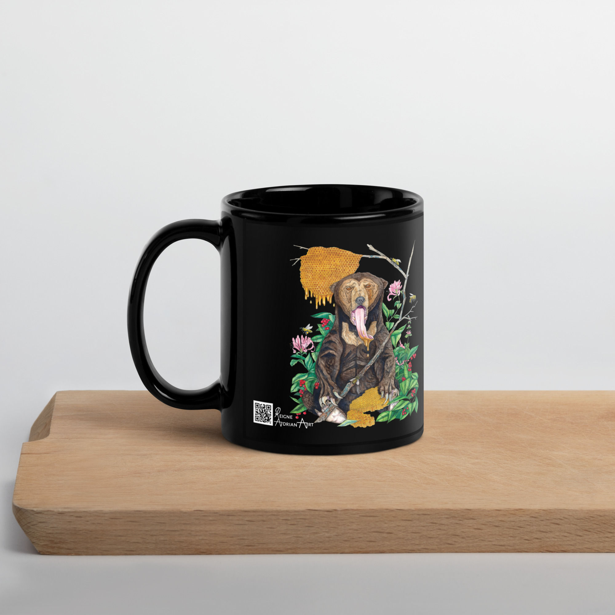 Honey Black Glossy Mug
