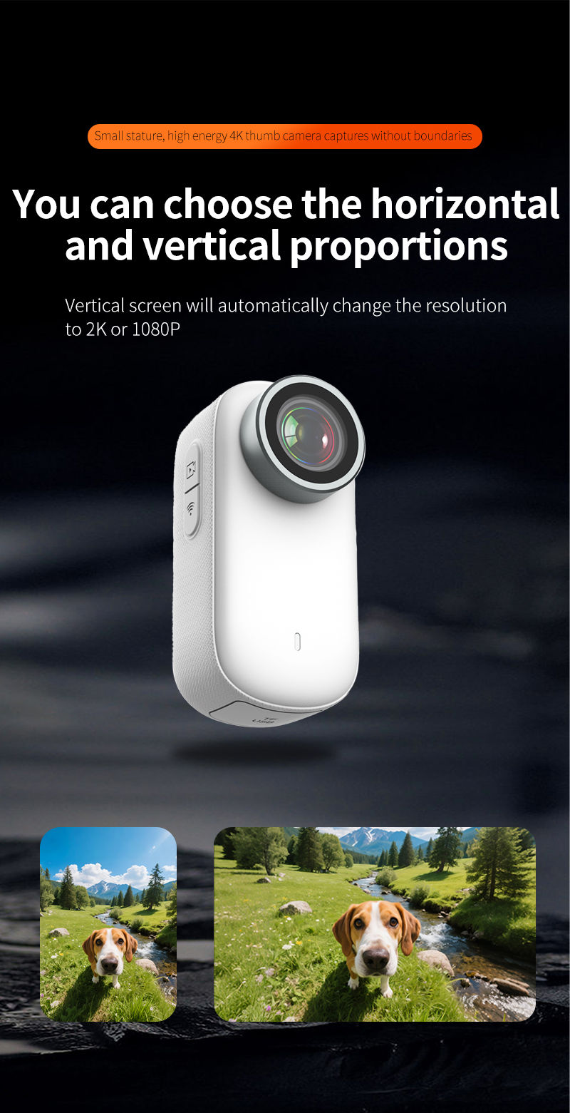 Thumbnail: 4K WiFi Mini Action Camera — Waterproof, Touch Screen, Pocket Sports Cam