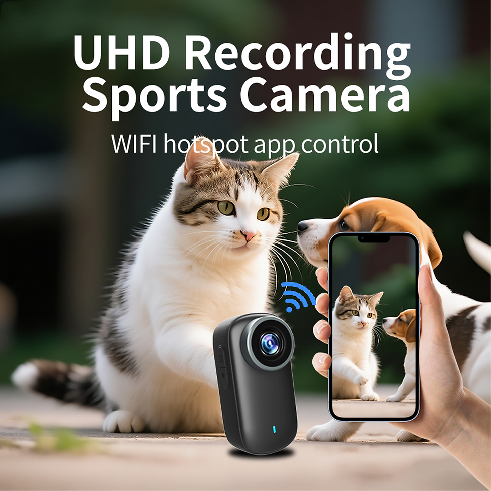 Thumbnail: 4K WiFi Mini Action Camera — Waterproof, Touch Screen, Pocket Sports Cam