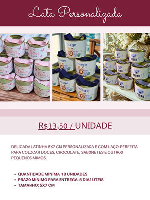 Lata Personalizada