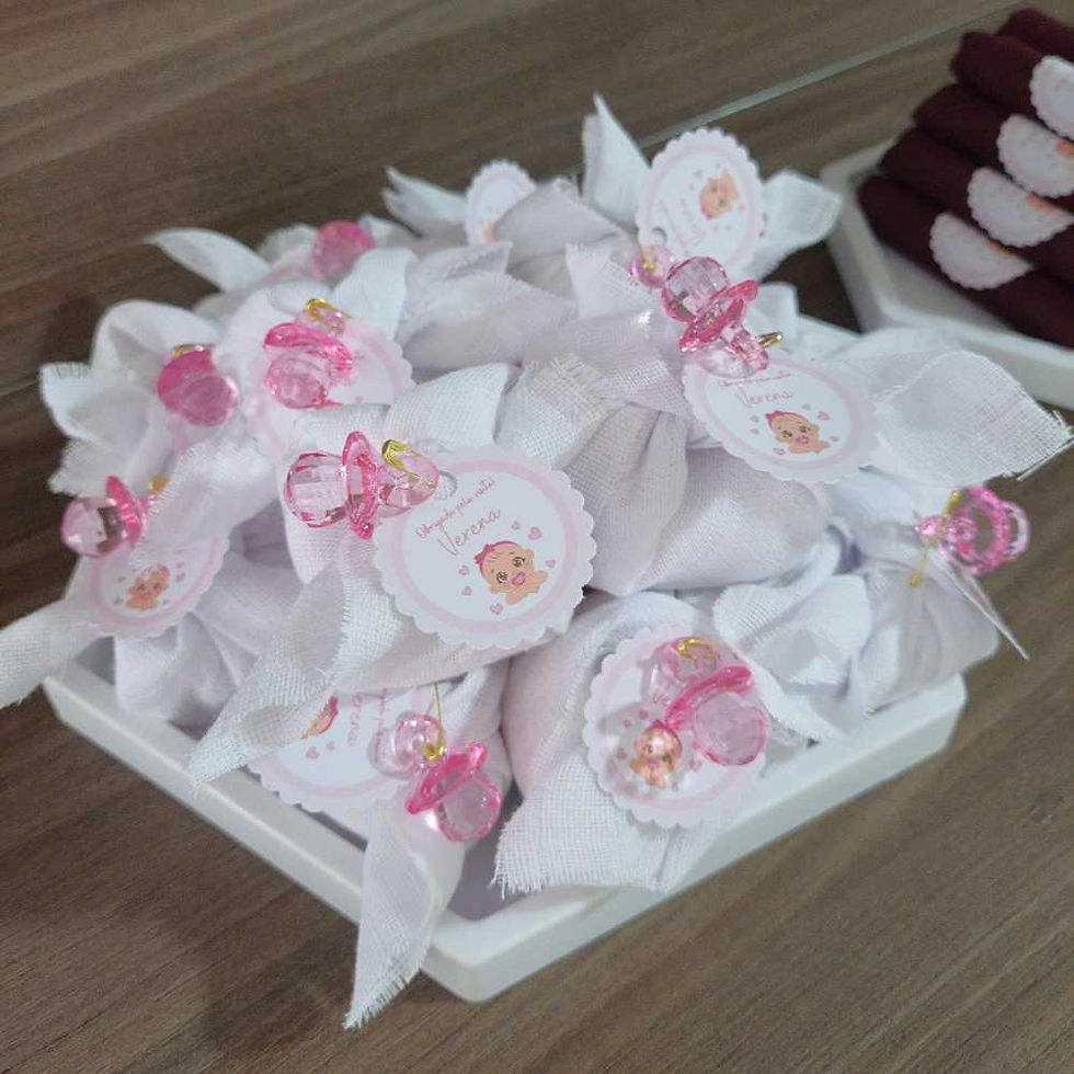 Mini Pães de Mel na Fraldinha