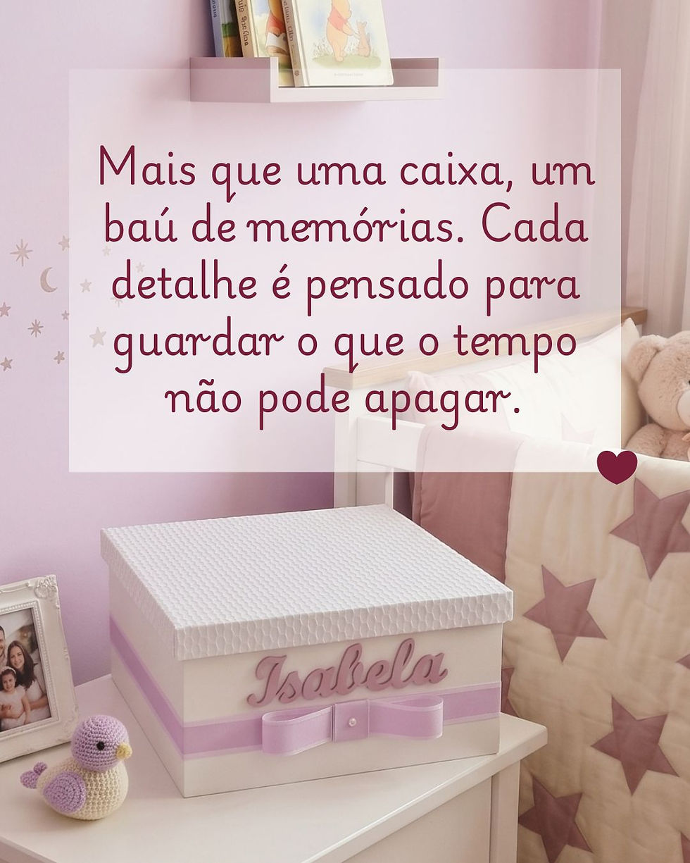 Caixa MDF personalizada maternidade
