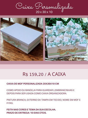 Caixa de MDF Personalizada 20x30x10