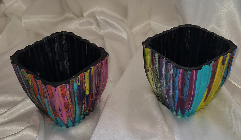Thumbnail: Pair of Rainbow Bowls