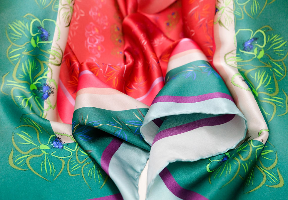 "Exotik" - handmade in Italy - 100% silk