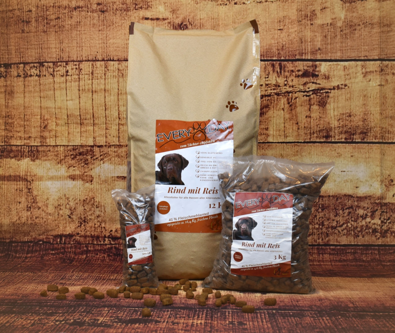 Rind mit Reis große Kroketten 12kg