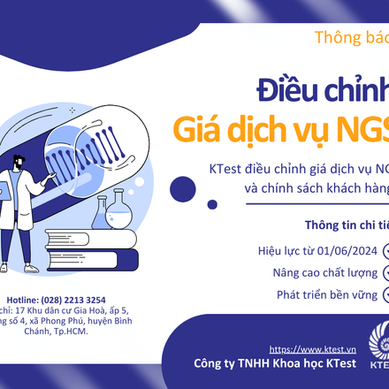 [ĐIỀU CHỈNH GIÁ DỊCH VỤ NGS VÀ CHÍNH SÁCH KHÁCH HÀNG 2024]