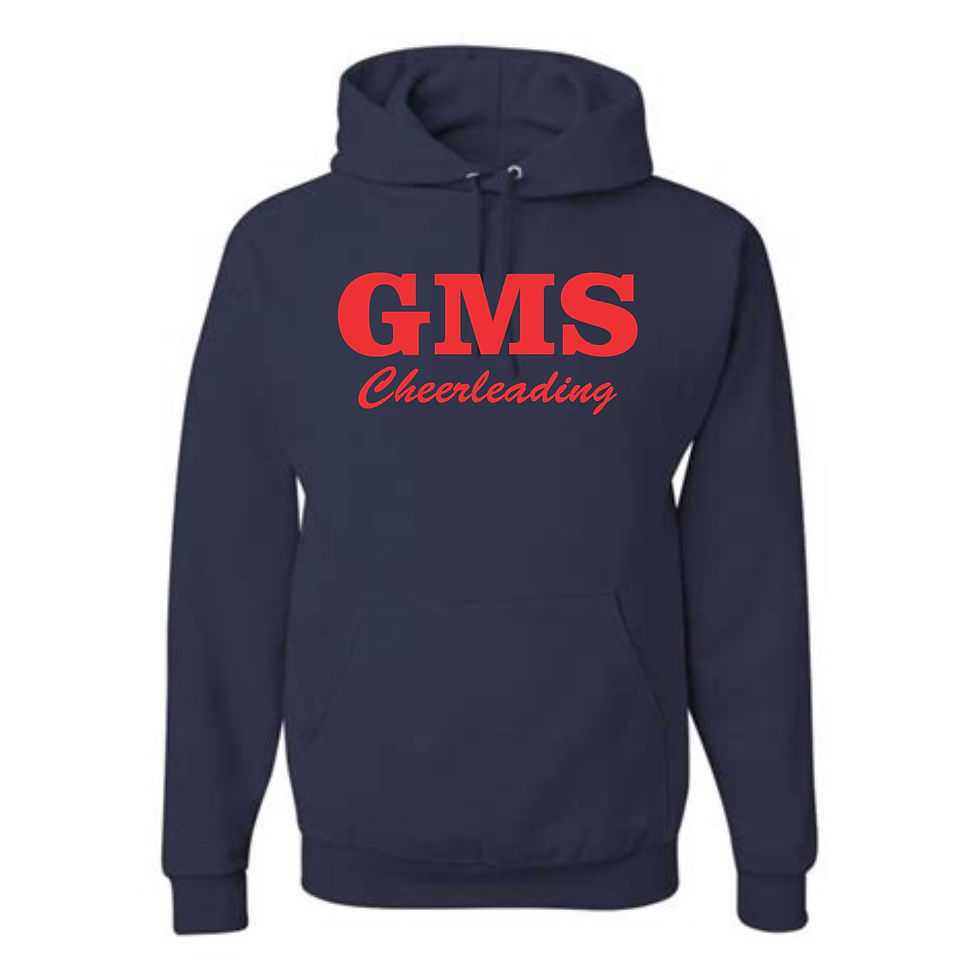 J Navy Jerzees GMS Cheerleading Hoodie