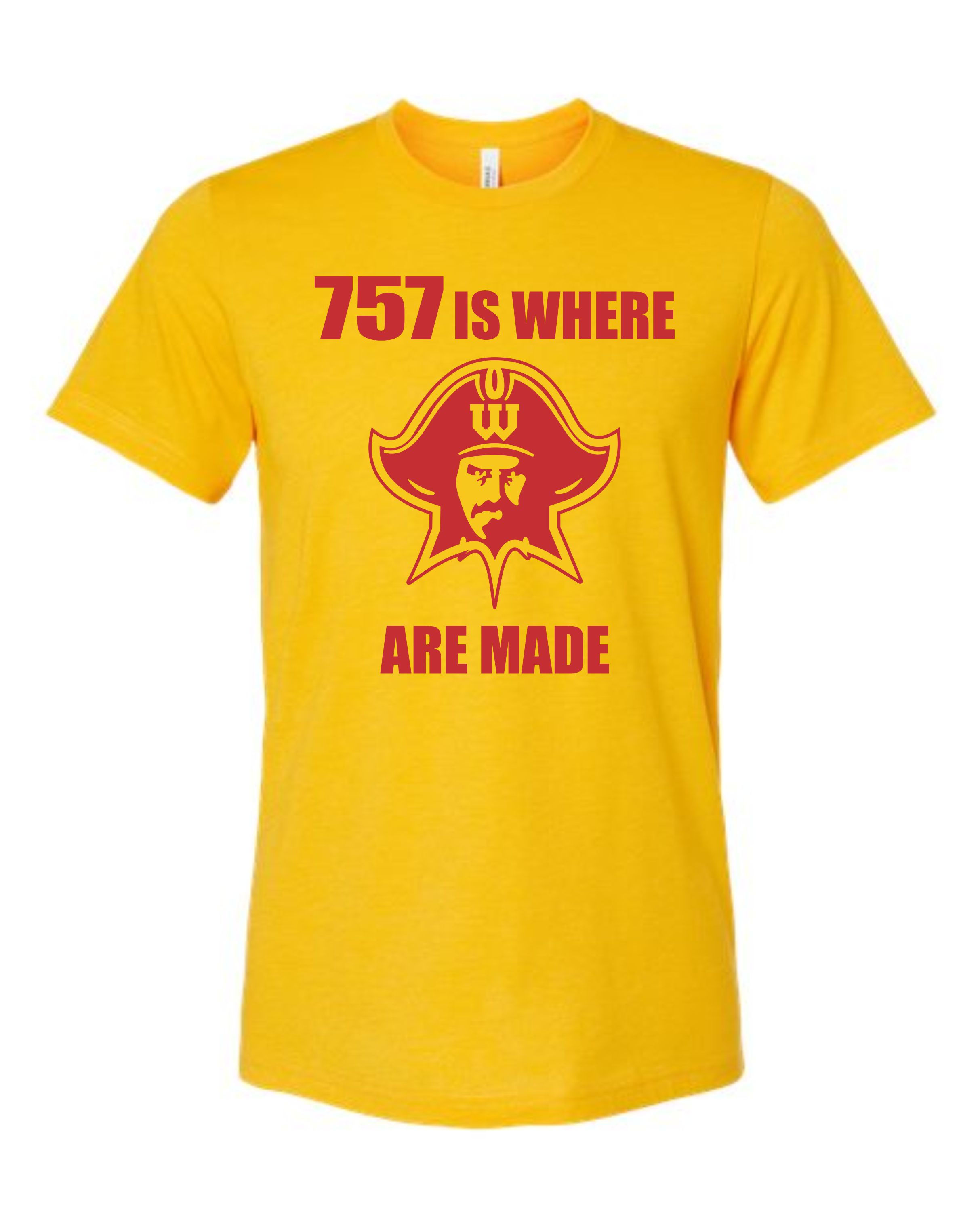 Warwick High Bella Canvas Maroon Varsity Logo