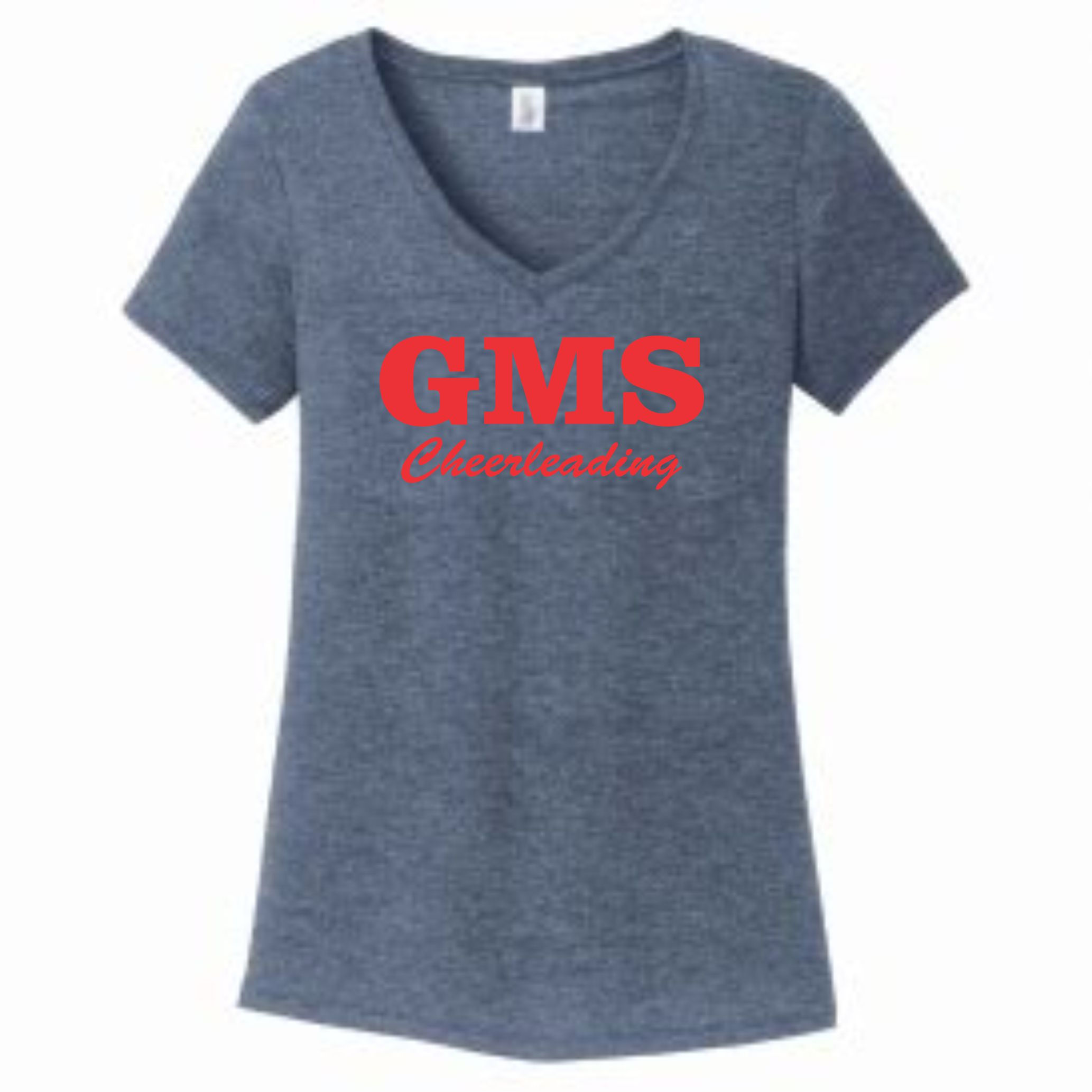 Navy District V Neck GMS Cheerleading Shirt