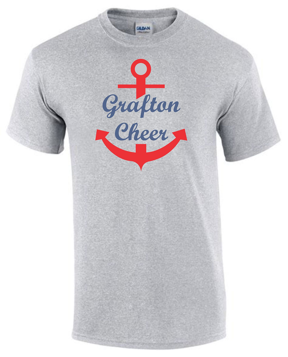 Sports Gray Gildan Grafton Cheer Shirt