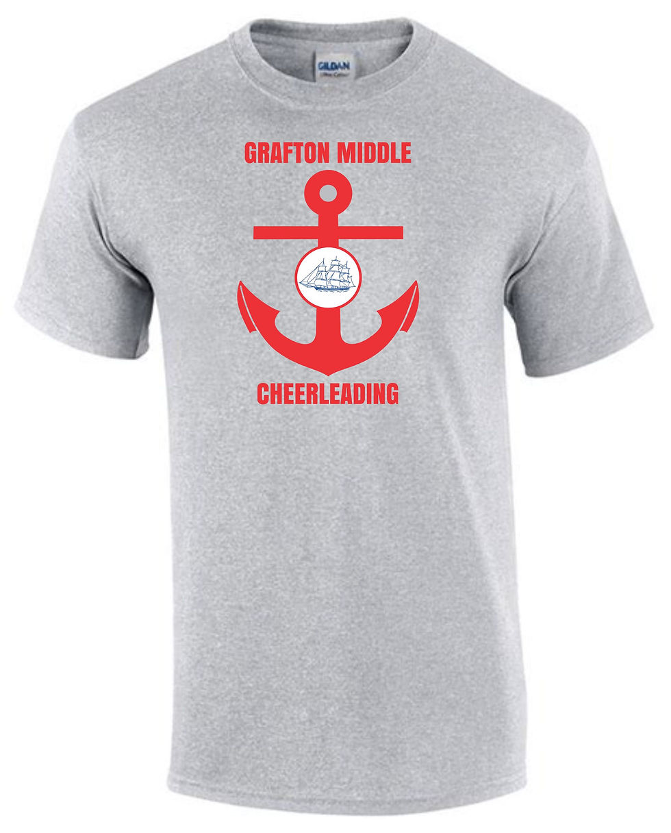 Sports Gray Gildan Ship Anchor Shirt