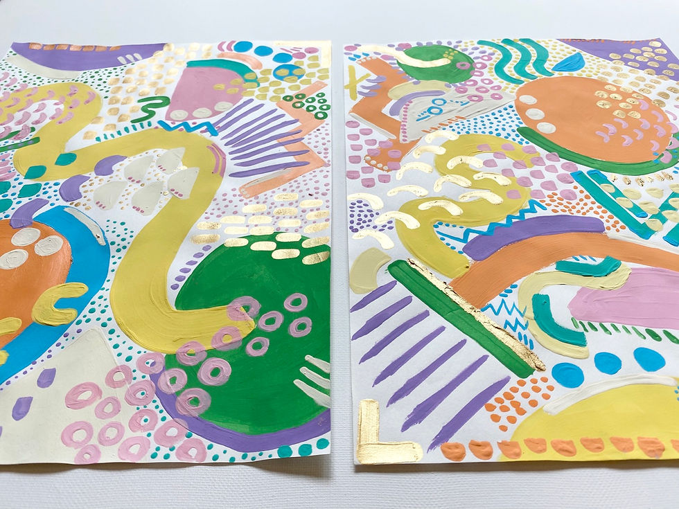 Thumbnail: “No Direction V", 9x12”, (set of 2)