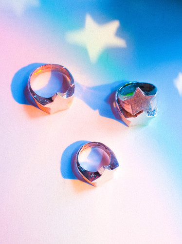 『TAKA ORIGINAL』Supernova Sterling Silver Ring STAR .925 SILVER RING | Queen of the Rodeo