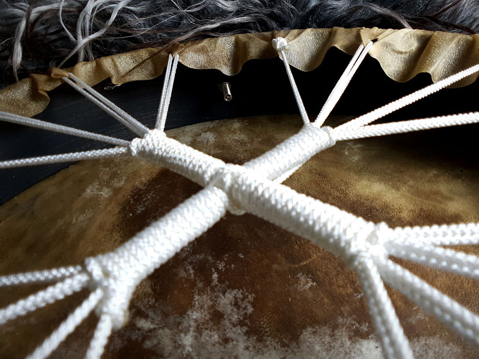 Thumbnail: Buffalo calf 18" Medicine drum
