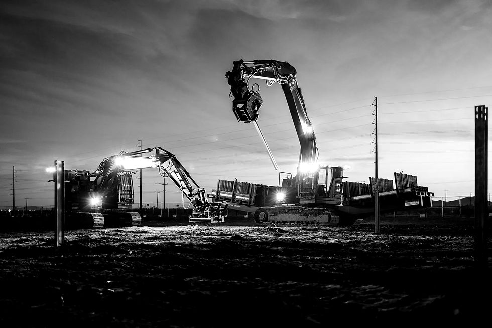 Pile Driving - Solar Farm